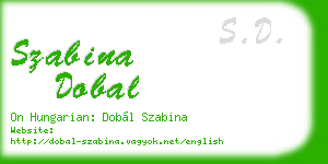 szabina dobal business card